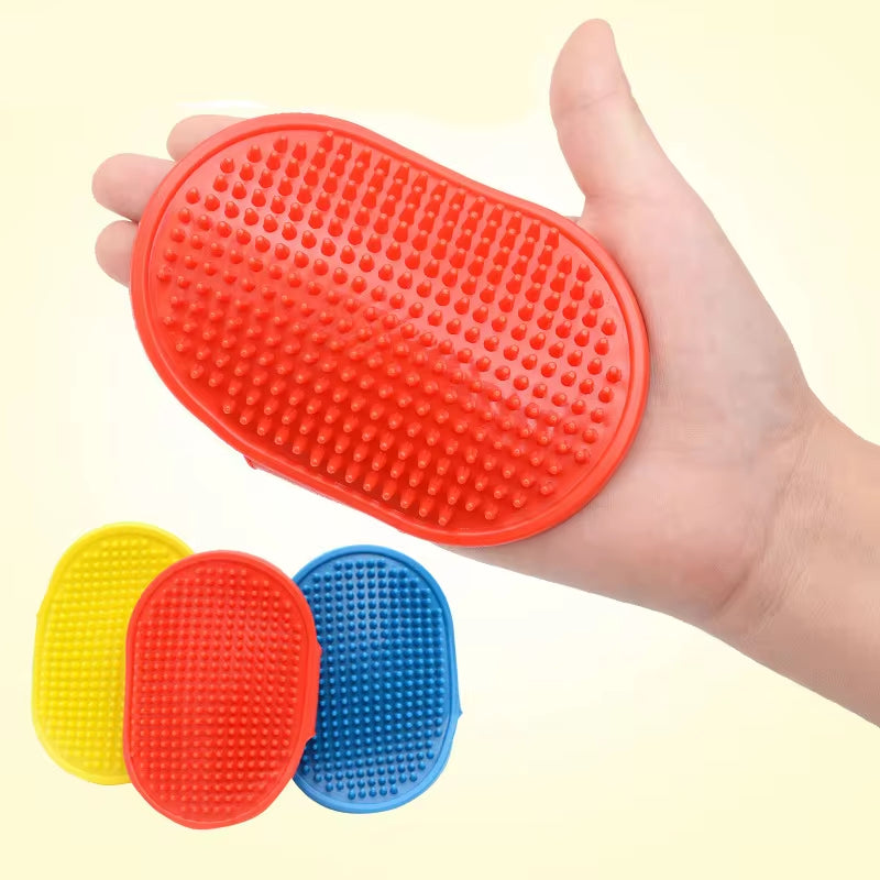 Fashion Rubber Pet Bath Brush Environmental Protection Silicone Glove for Pet Massage Pet Grooming Glove Dogs Cats Pet Supplies